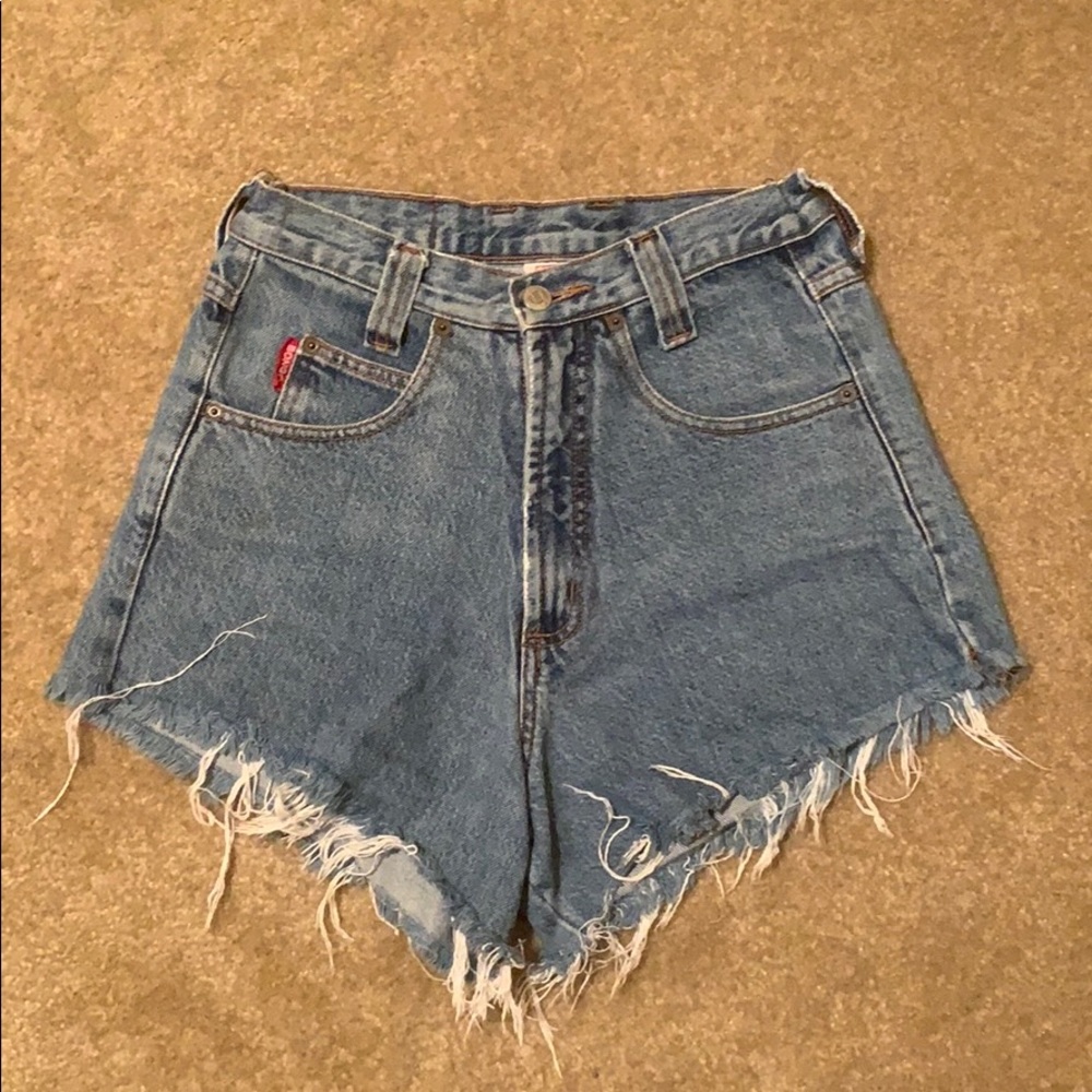 BONGO Vintage High Waisted Jean shorts 26in denim